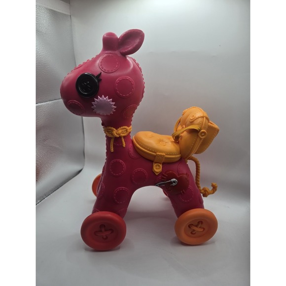 MGA Entertainment Other - Vintage LALALOOPSY RIDE ON GIRAFFE with Seatbelt Belt PINK w/ YELLOW SEAT